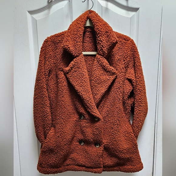 Rust sherpa jacket - Picture 3 of 6
